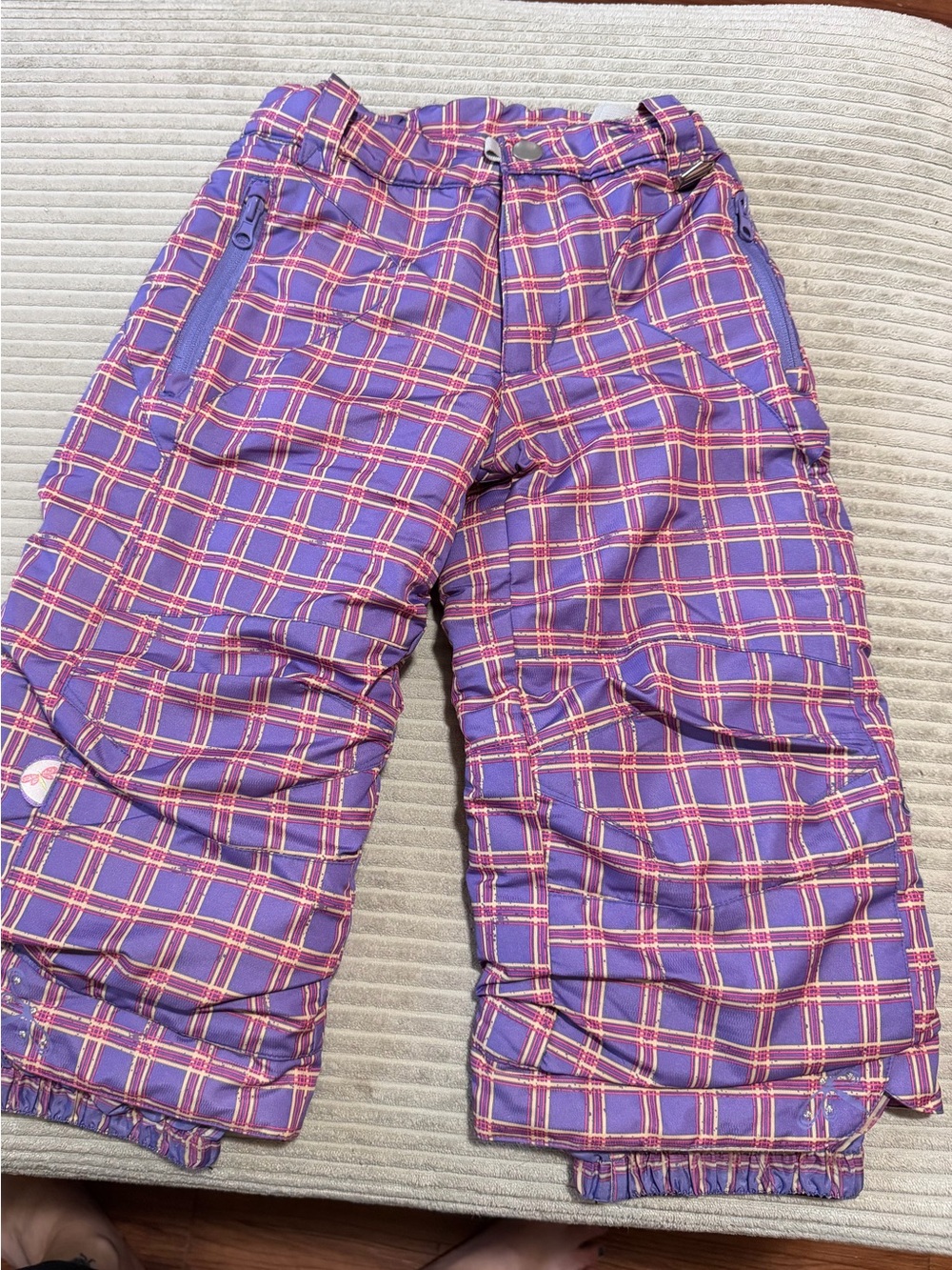 Purple Plaid Snow/Ski Pants